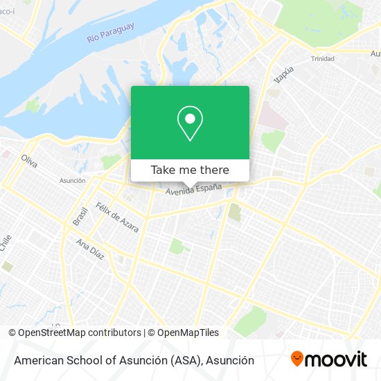 Mapa de American School of Asunción (ASA)