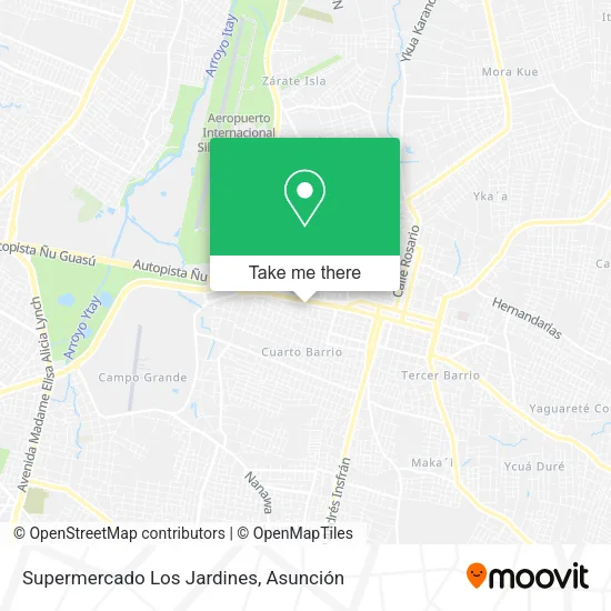 Supermercado Los Jardines map