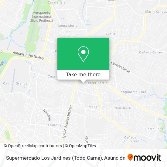Supermercado Los Jardines (Todo Carne) map