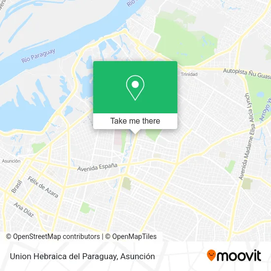 Union Hebraica del Paraguay map