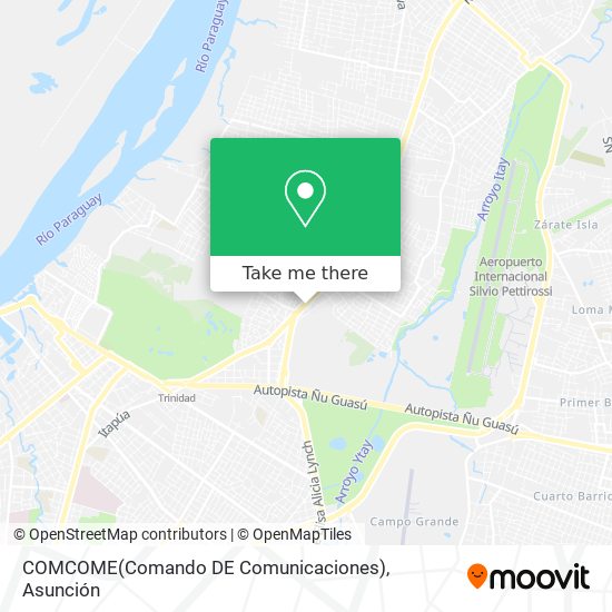 Mapa de COMCOME(Comando DE Comunicaciones)