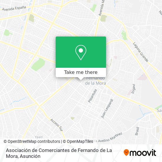 Asociación de Comerciantes de Fernando de La Mora map