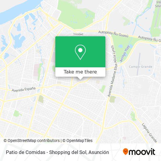 Patio de Comidas - Shopping del Sol map