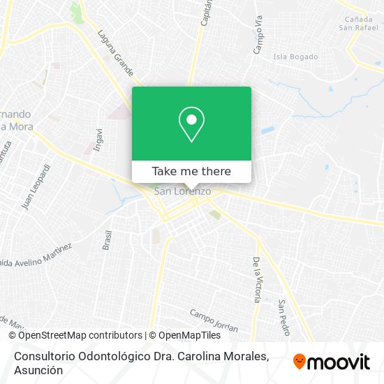 Consultorio Odontológico Dra. Carolina Morales map