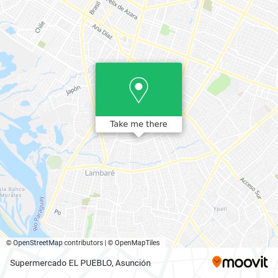 Supermercado EL PUEBLO map