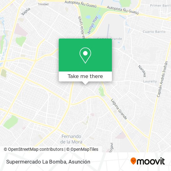 Mapa de Supermercado La Bomba