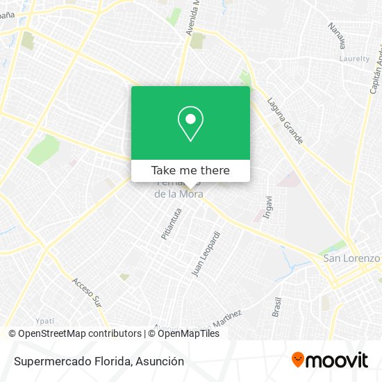 Mapa de Supermercado Florida