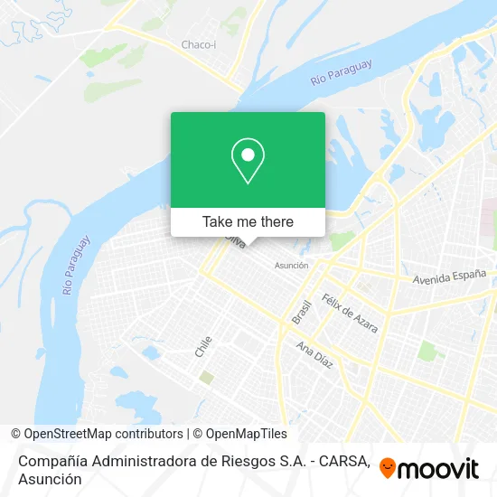 Mapa de Compañía Administradora de Riesgos S.A. - CARSA
