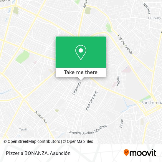 Pizzeria BONANZA map