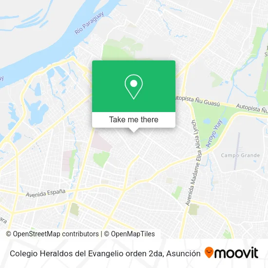 Colegio Heraldos del Evangelio orden 2da map