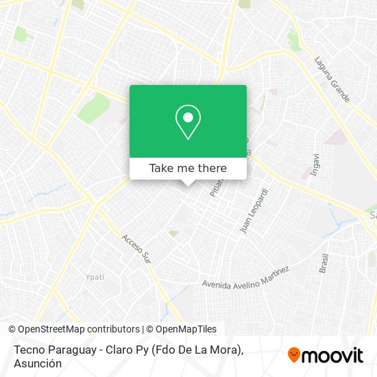 Tecno Paraguay - Claro Py (Fdo De La Mora) map