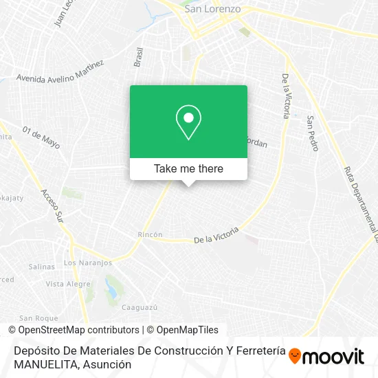 Depósito De Materiales De Construcción Y Ferretería MANUELITA map
