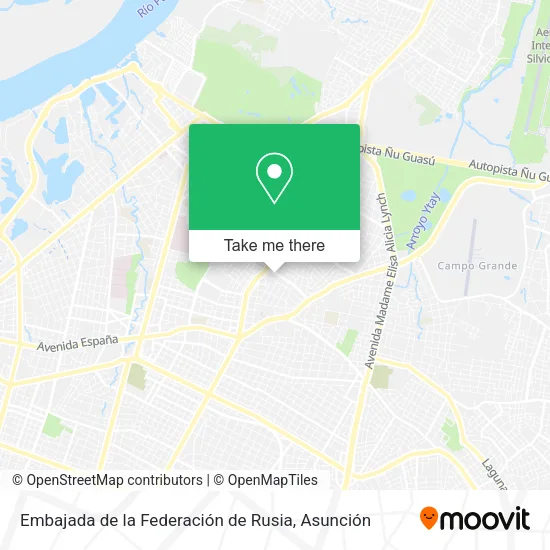 Embajada de la Federación de Rusia map