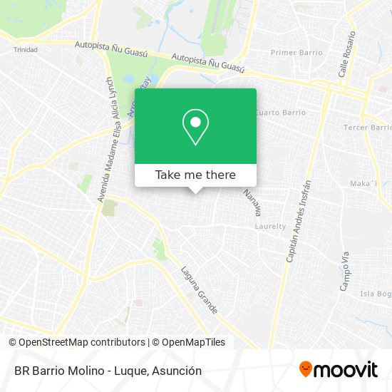 BR Barrio Molino - Luque map