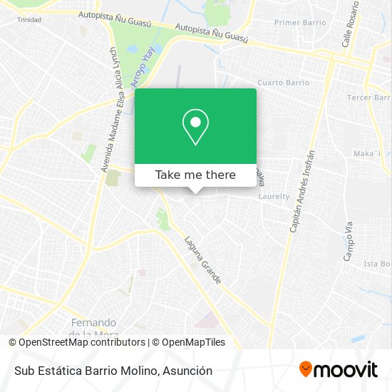 Sub Estática Barrio Molino map