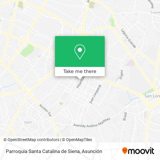 Mapa de Parroquia Santa Catalina de Siena