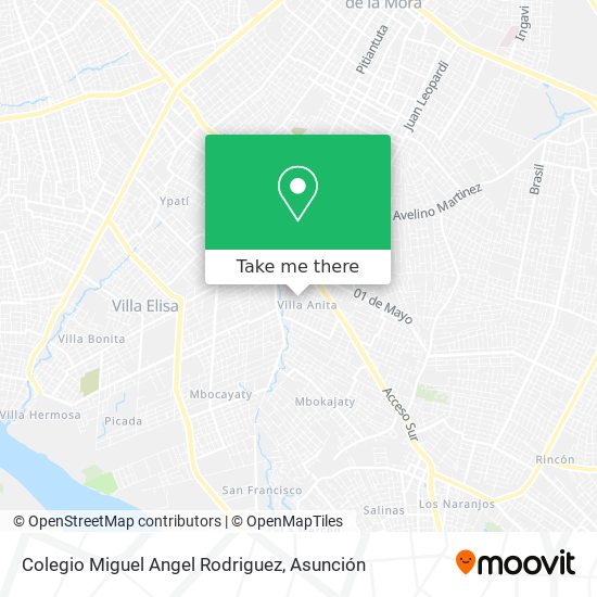 Colegio Miguel Angel Rodriguez map