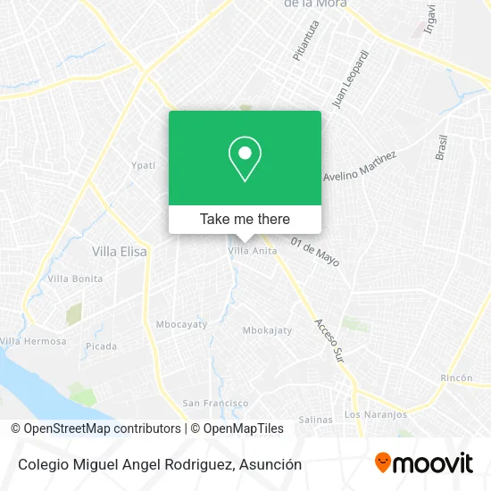 Colegio Miguel Angel Rodriguez map