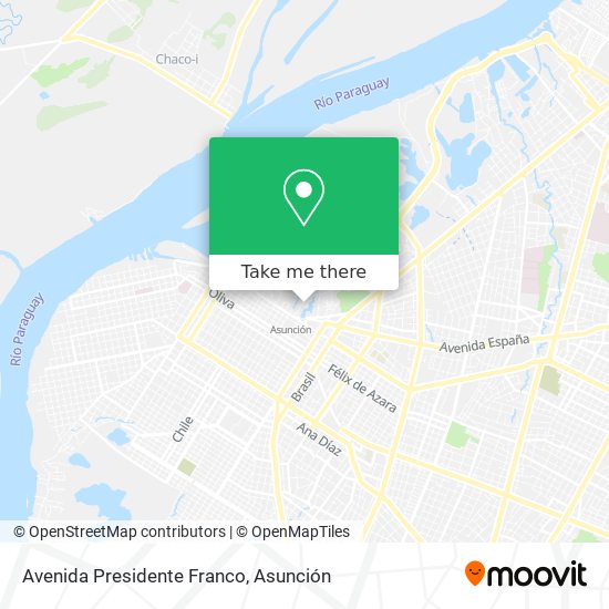 Avenida Presidente Franco map