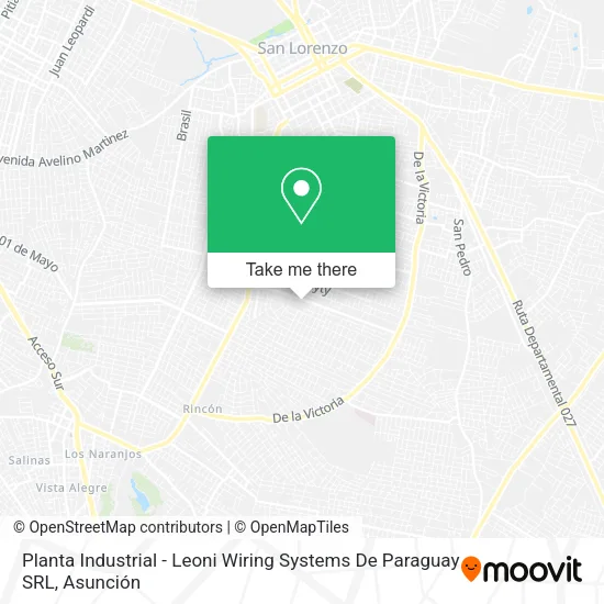 Planta Industrial - Leoni Wiring Systems De Paraguay SRL map