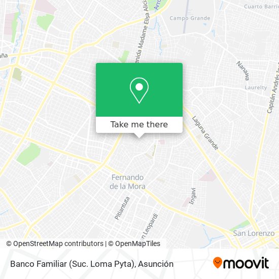 Banco Familiar (Suc. Loma Pyta) map