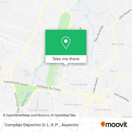 Mapa de Complejo Deportivo G:.L:.S:.P:.