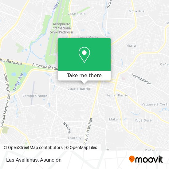 Mapa de Las Avellanas