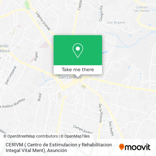 Mapa de CERIVM ( Centro de Estimulacion y Rehabilitacion Integal Vital Ment)