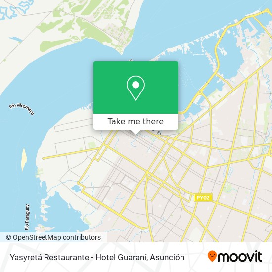 Yasyretá Restaurante - Hotel Guaraní map