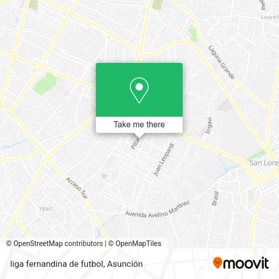 Mapa de liga fernandina de futbol