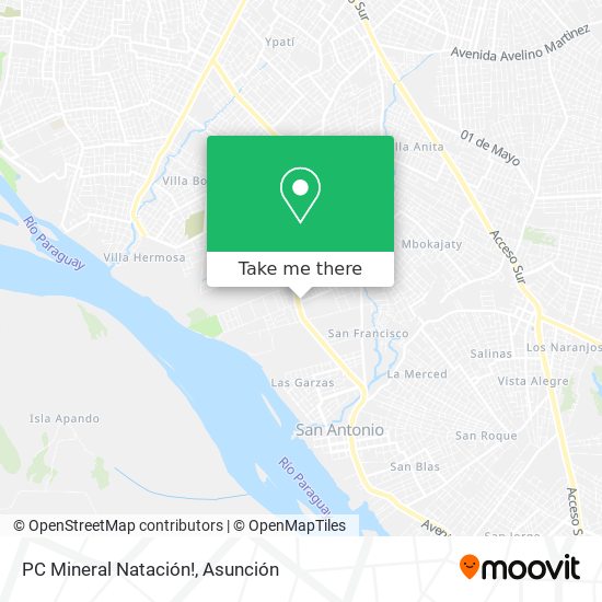 Mapa de PC Mineral Natación!