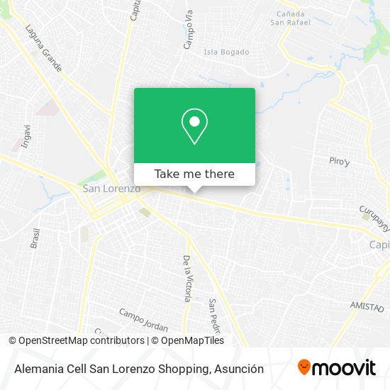 Alemania Cell San Lorenzo Shopping map