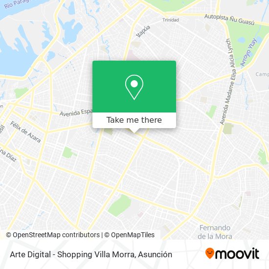 Arte Digital - Shopping Villa Morra map