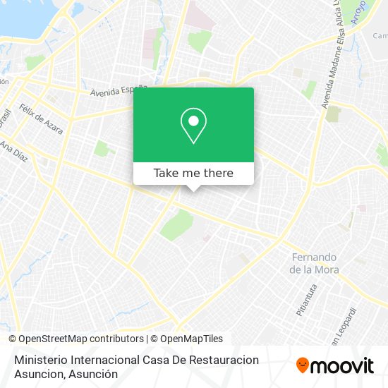 Ministerio Internacional Casa De Restauracion Asuncion map