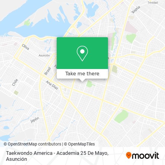 Taekwondo America - Academia 25 De Mayo map