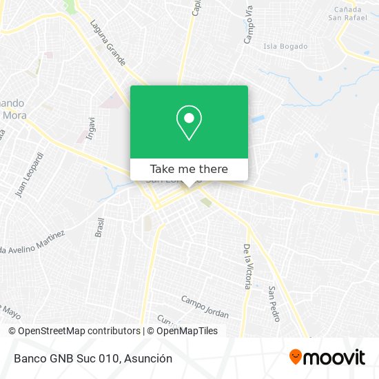 Mapa de Banco GNB Suc 010