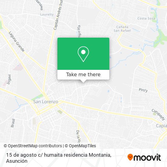 15 de agosto c/ humaita residencia Montania map