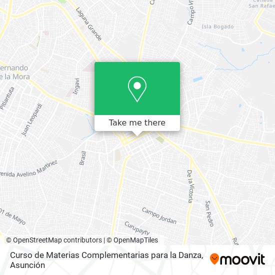 Curso de Materias Complementarias para la Danza map