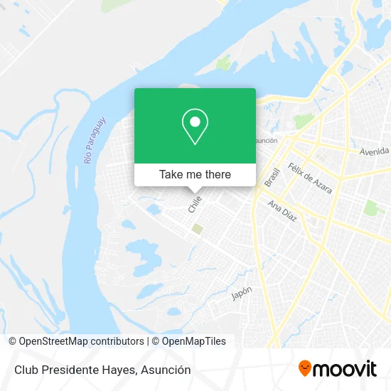 Club Presidente Hayes map