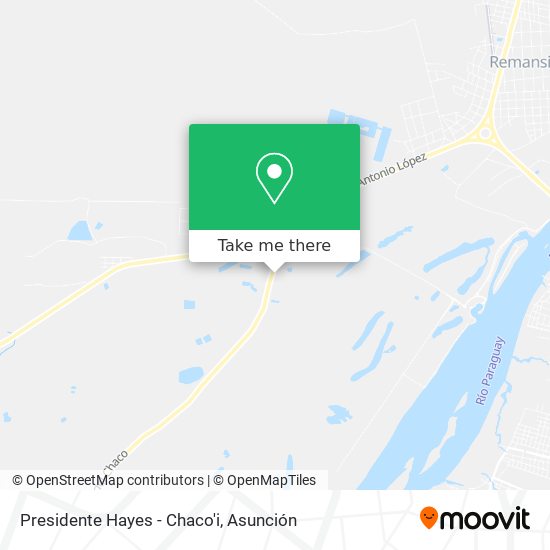 Mapa de Presidente Hayes - Chaco'i