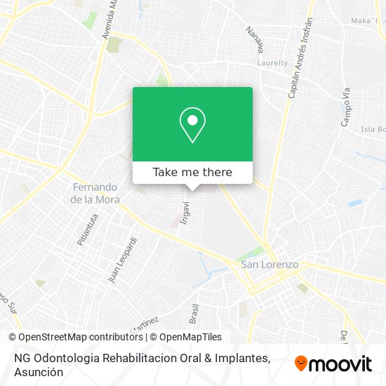 Mapa de NG Odontologia Rehabilitacion Oral & Implantes