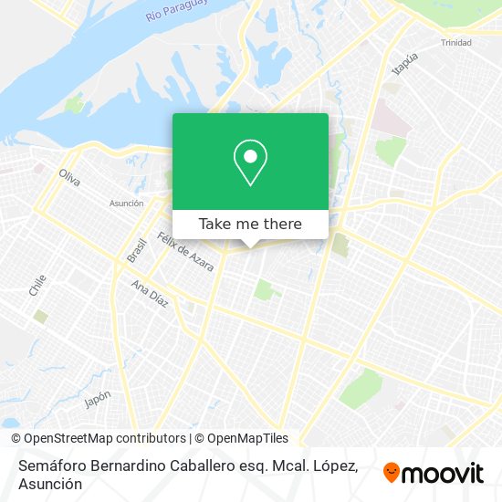 Mapa de Semáforo Bernardino Caballero esq. Mcal. López