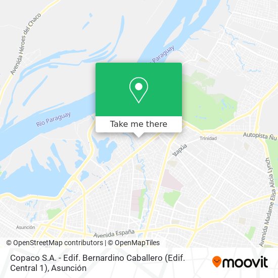 Copaco S.A. - Edif. Bernardino Caballero (Edif. Central 1) map