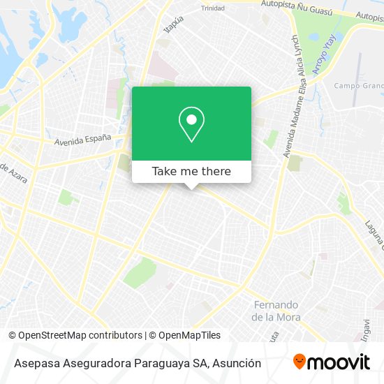 Asepasa Aseguradora Paraguaya SA map