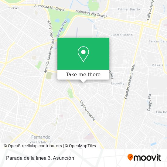 Mapa de Parada de la linea 3