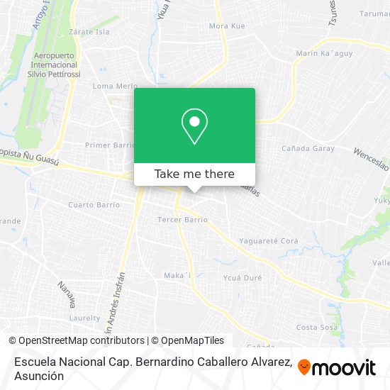 Escuela Nacional Cap. Bernardino Caballero Alvarez map