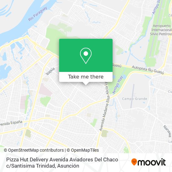 Pizza Hut Delivery
Avenida Aviadores Del Chaco c / Santisima Trinidad map
