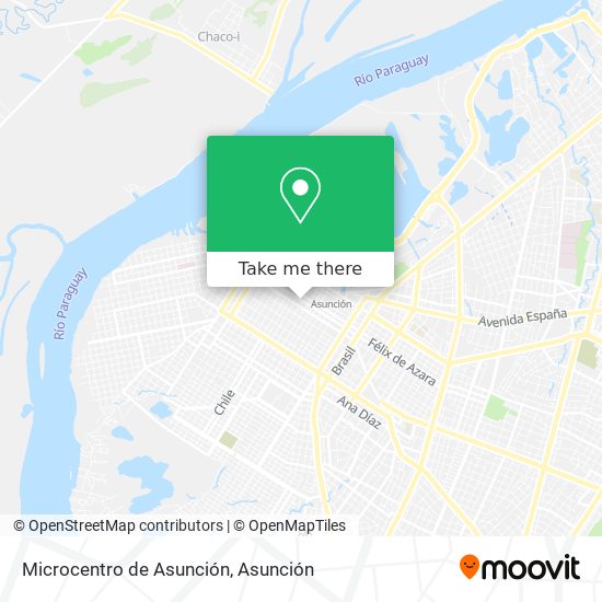 Microcentro de Asunción map