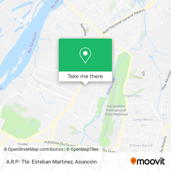 Mapa de A.R.P- Tte. Esteban Martinez