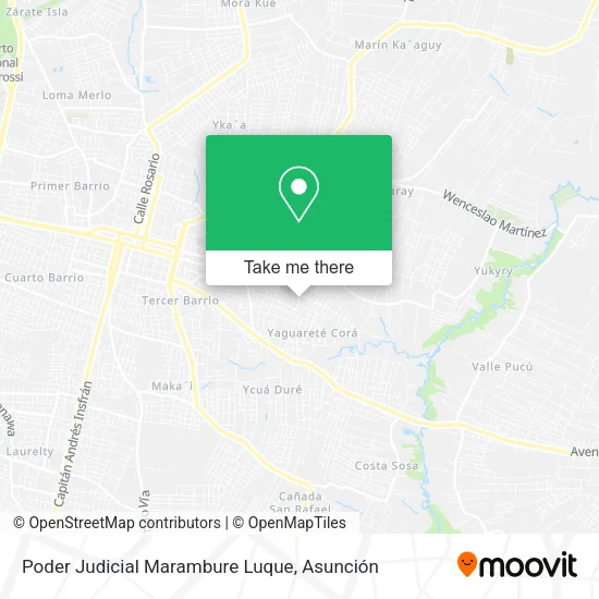 Mapa de Poder Judicial Marambure Luque